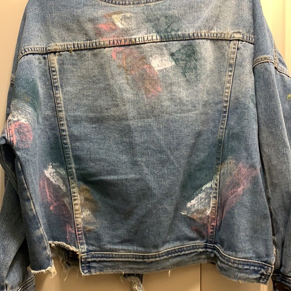 Caution to the Wind Denim Jacket Size Medium - Picture 8 of 15